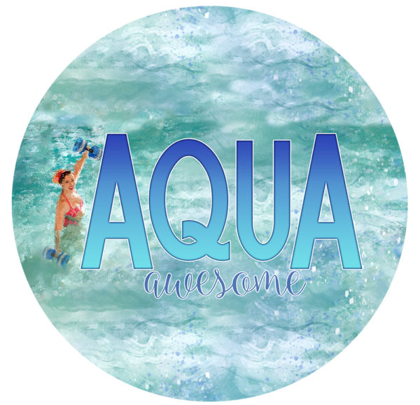 Aqua Awesome logo for Aqua fitness in your own home.